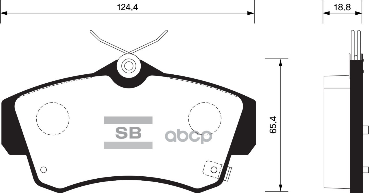 Колодки передние SANGSIN BRAKE SP1359
